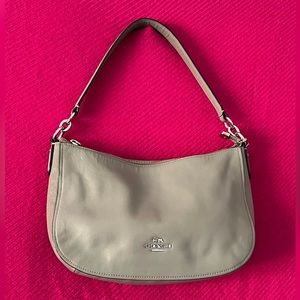 Dark Gray Coach Pebble Leather Chelsea 56819 model Shoulder Bag